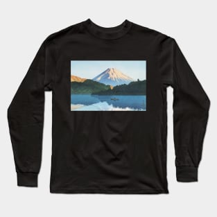 Ashino Lake at Hakone by Kawase Hasui Long Sleeve T-Shirt